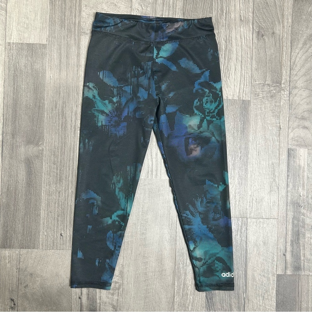 Adidas & Old Navy Girls Floral and Abstract Patterned Athletic Leggings 5 - Picture 2 of 8